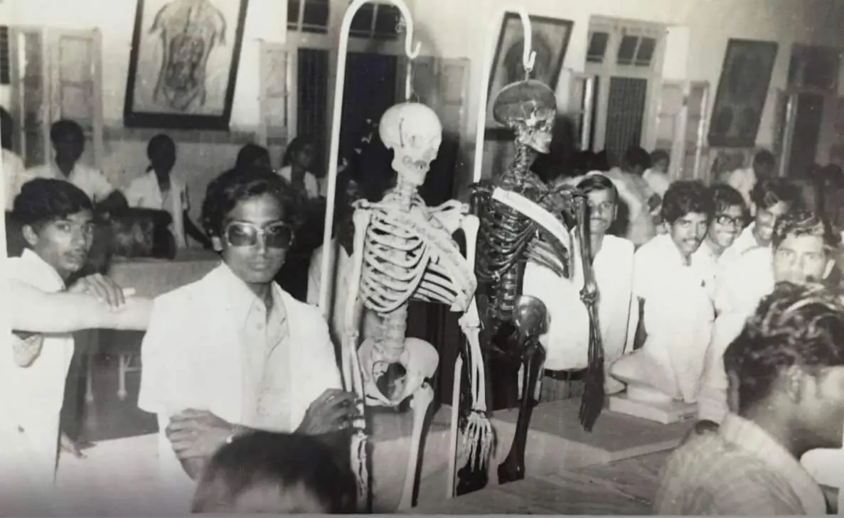 200YO skeletons in the cupboard at Andhra Medical College in Visakhapatnam