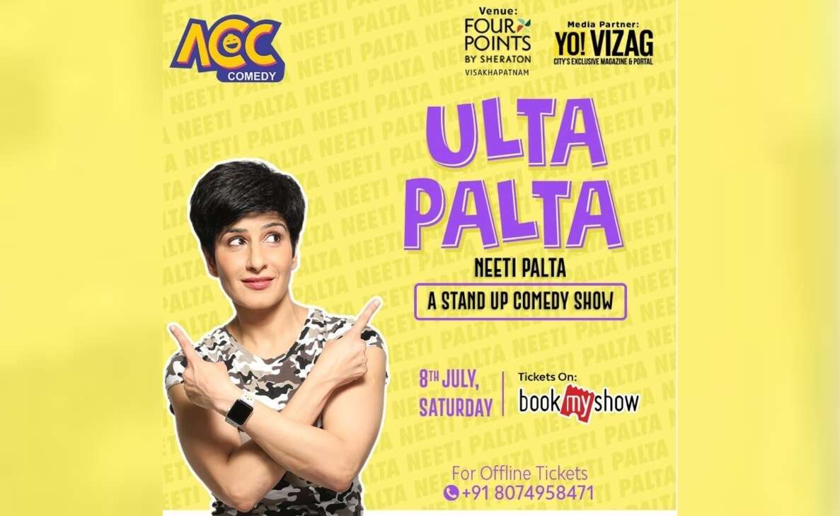 Brace yourselves for a stand-up comedy show by Neeti Palta in Vizag