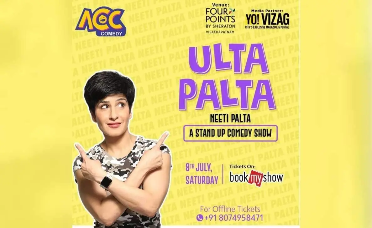 Brace yourselves for a stand-up comedy show by Neeti Palta in Vizag