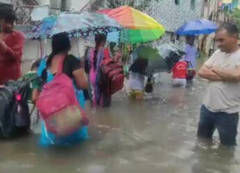 Heavy rain throws normal life out of gear in Visakhapatnam