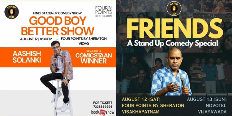 Two stand-up comedy shows by renowned comics in Vizag this weekend