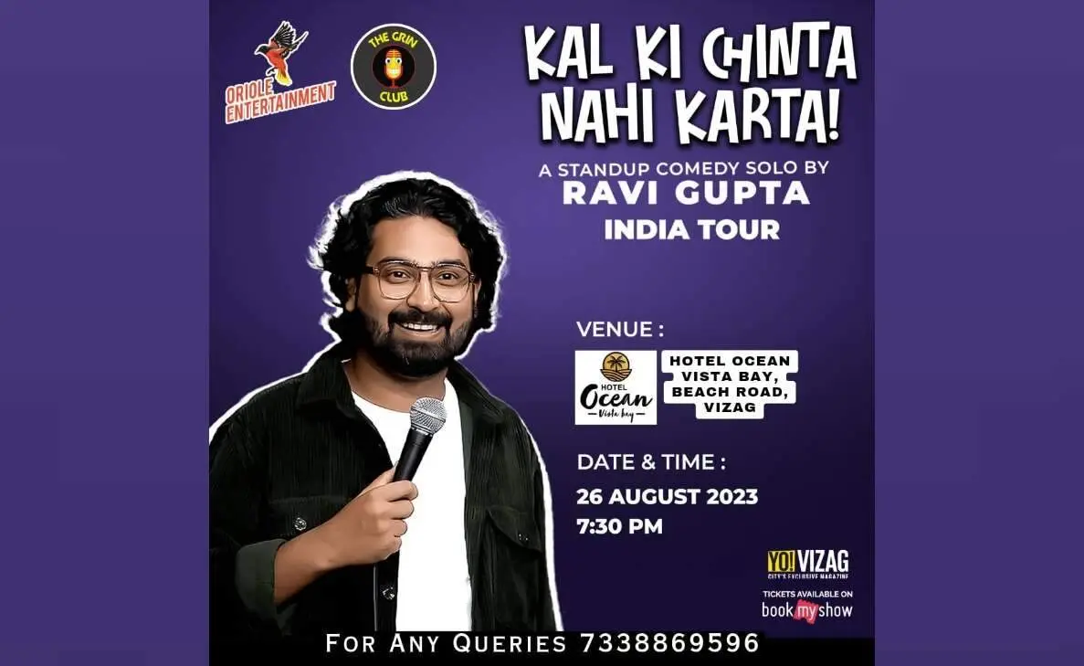 Renowned artist Ravi Gupta to tickle Vizag with a stand up comedy show this weekend