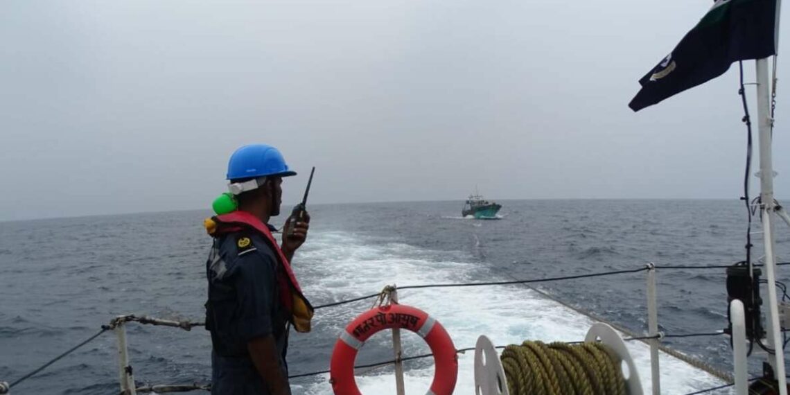 Distressed fishing boat with 10 men rescued near Visakhapatnam coast