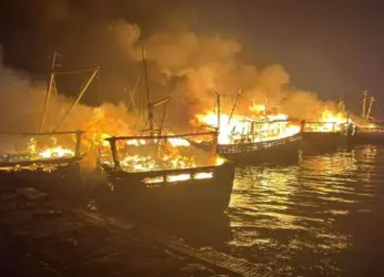 Disastrous fire accident in Visakhapatnam Fishing Harbour claims several livelihoods