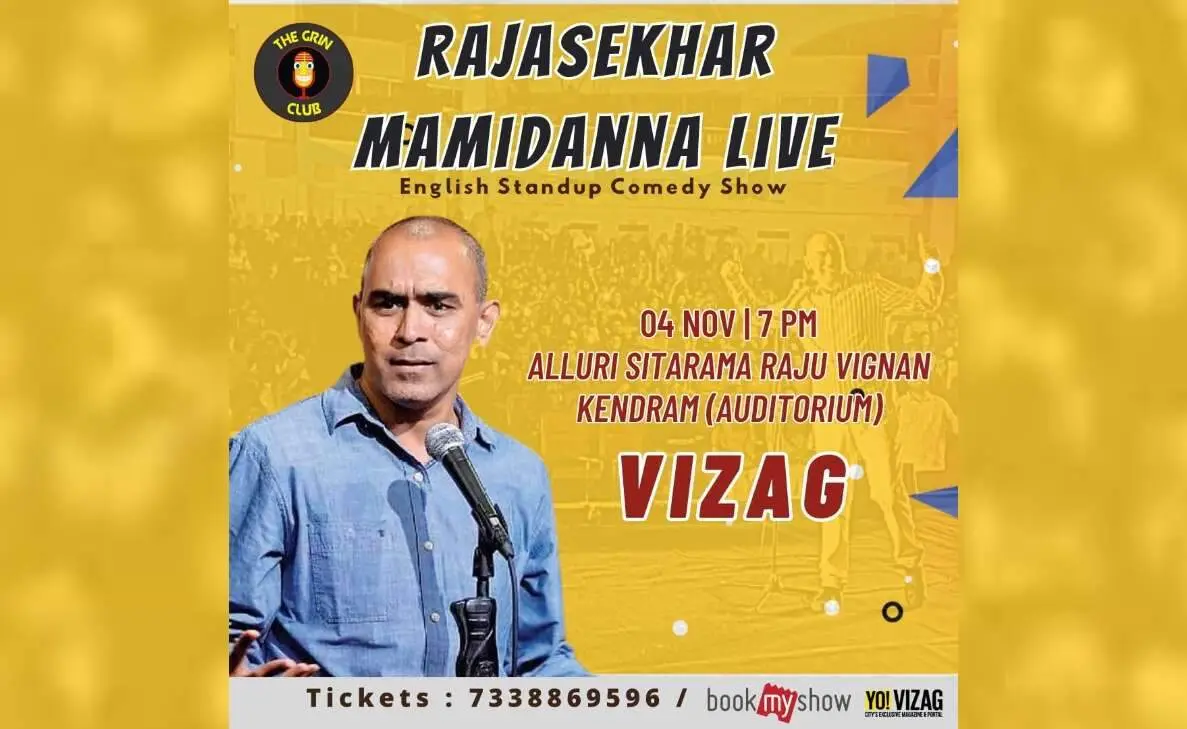 Vizag: Rajasekhar Mamidanna ready with his biggest stand-up comedy show of the year on 4 Nov