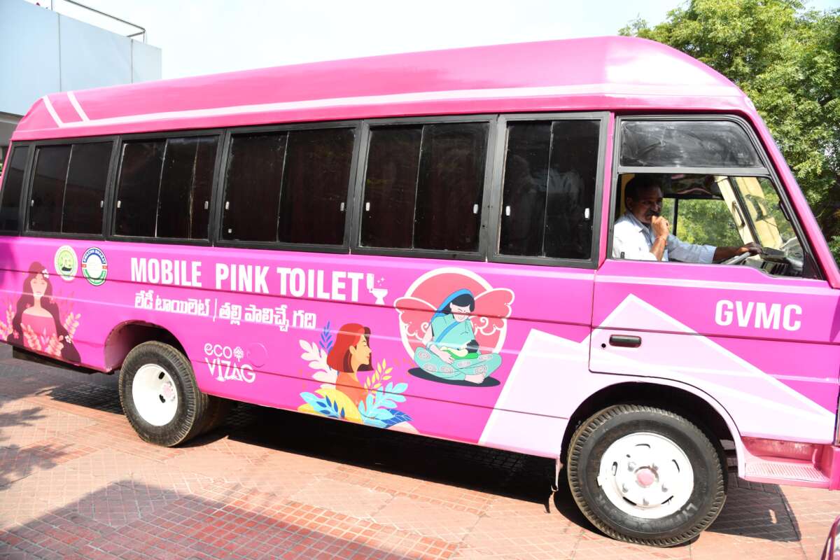 Visakhapatnam rolls out Mobile Pink Toilets for women