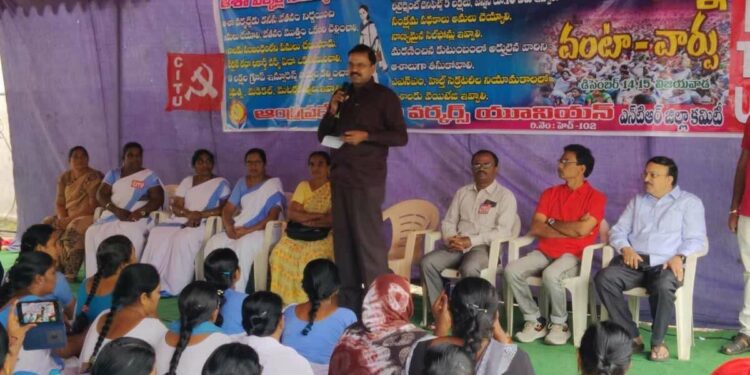 ASHA workers staged 36 hour protest in Visakhapatnam