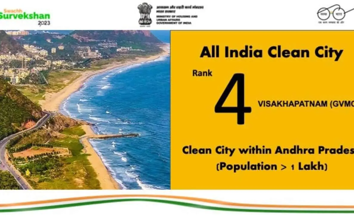 Swachh Survekshan 2023: Visakhapatnam named fourth cleanest city