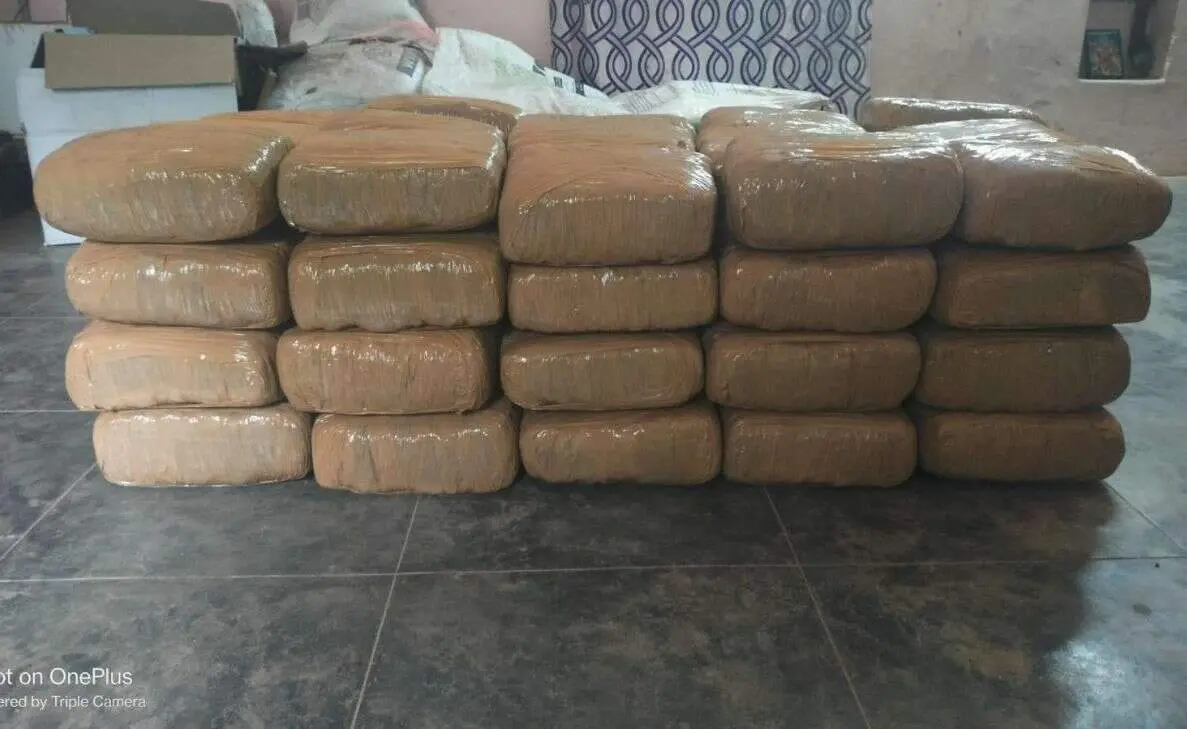 visakhapatnam police seize ganja