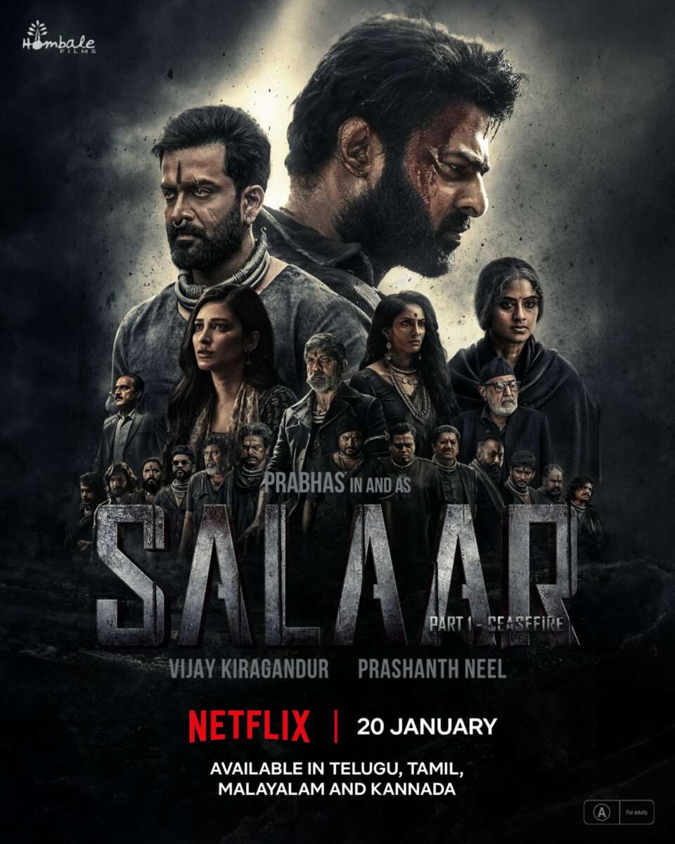 Salaar ceasefire streaming on OTT giant Netflix from January 20