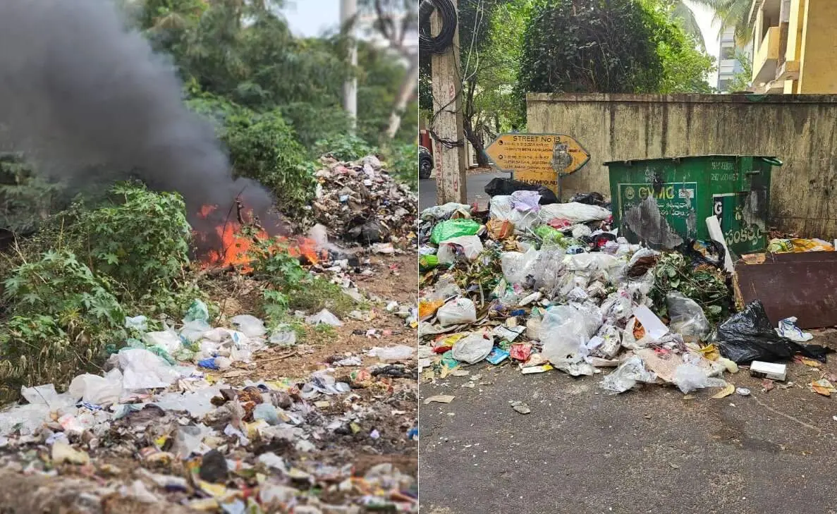 Vizag stinks as heaps of garbage continue to pile up in the city for over 27 days