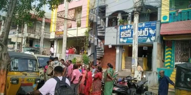 gvmc anganwadi workers on strike