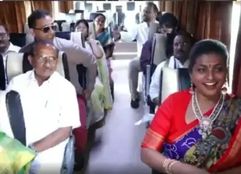 Roja flags off 12 circuit tourism buses in Visakhapatnam