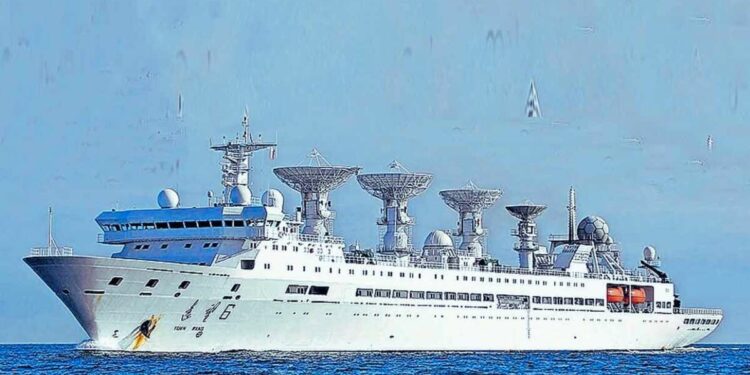 Chinese spy ship spotted miles away from Vizag coast in India