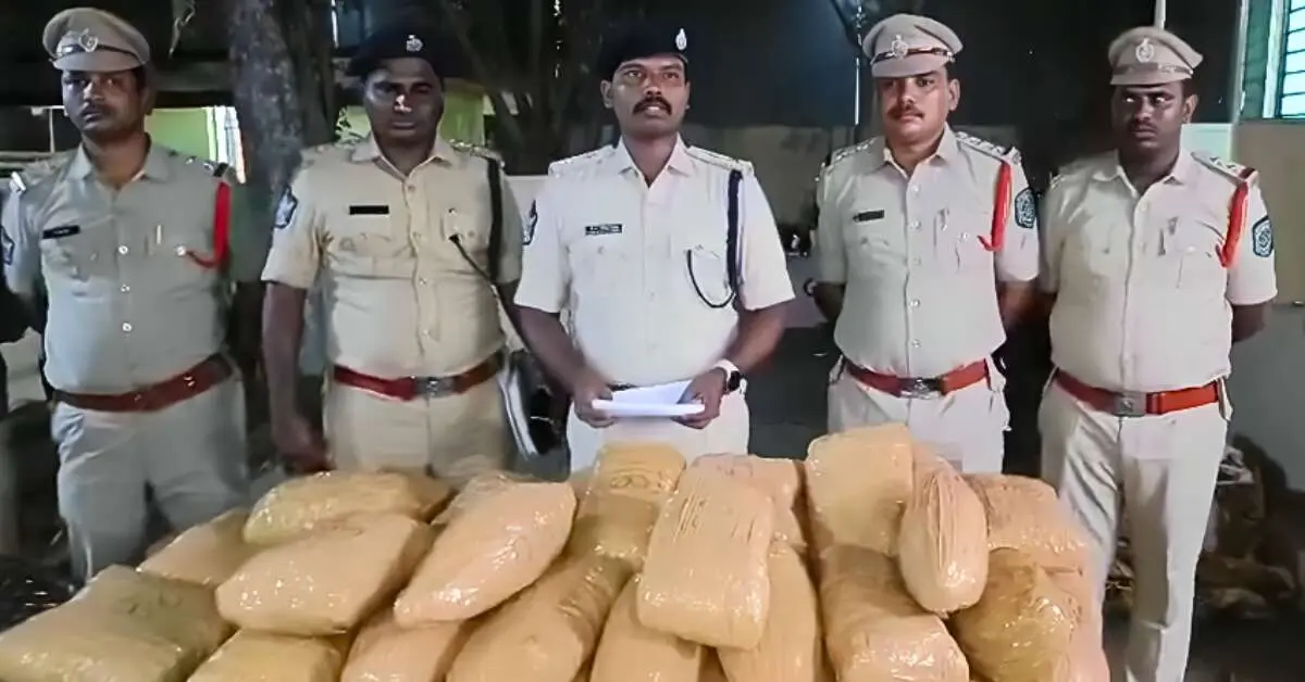 Busted: 80 kg of Ganja Seized at Boyapalem Junction; 4 Arrested