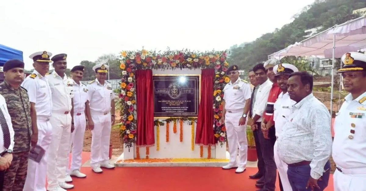 Eastern Naval Command lays foundation stone for the tallest building in Visakhapatnam!