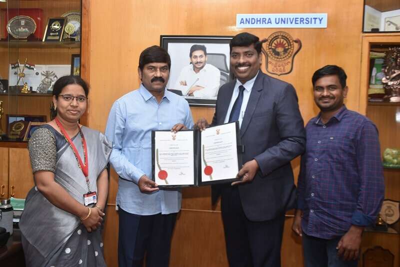 Andhra University secures 2 International Patents; Visakhapatnam