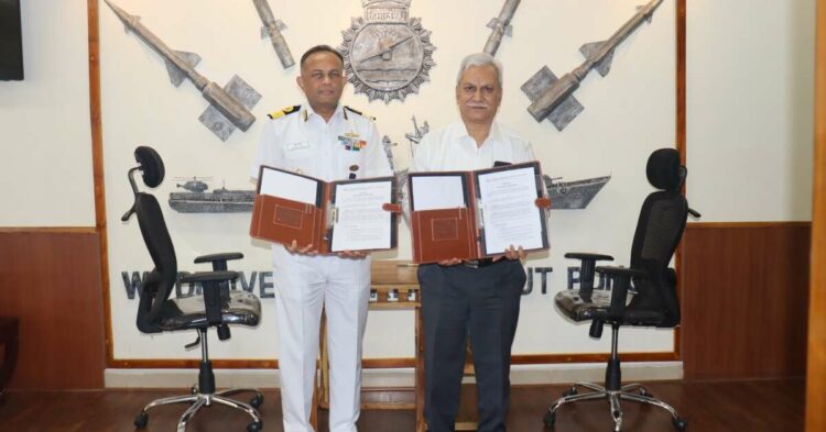 GITAM and Indian Navy sign MoU for Drone Technology research