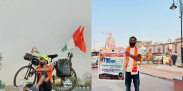 Vizag cyclist, Maneendra Paila, on his 9-day trip to Ayodhya