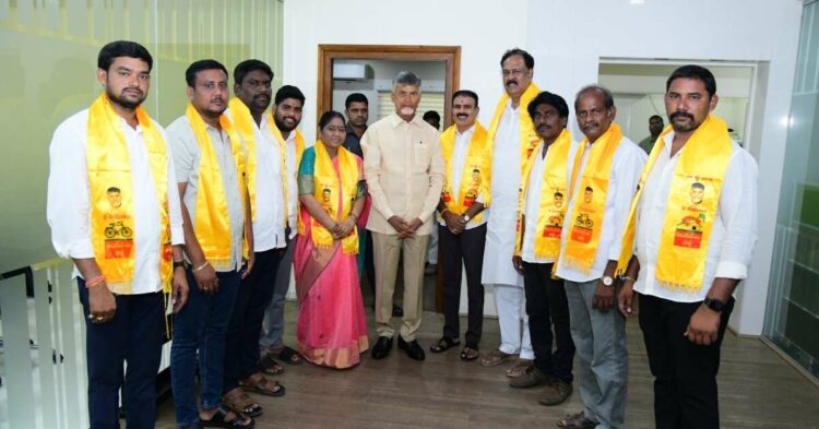 Vijaya Nirmala joins TDP; Bandaru replaces Pyla in Mudugula