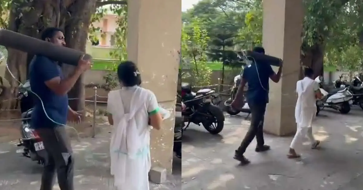 KGH: Father carries premature baby's Oxygen cylinder by himself due to lack of support staff