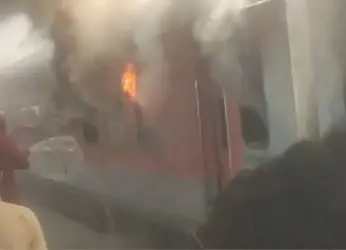 Huge fire at Visakhapatnam Railway Station for the first time in history