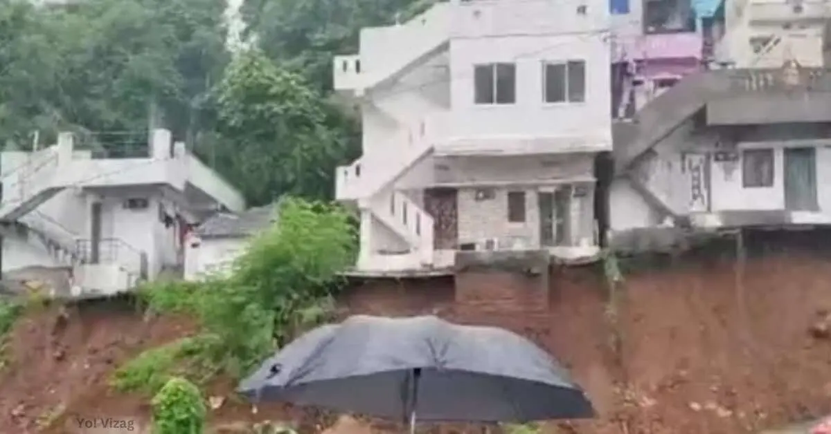 Rain causes landslide in Visakhapatnam; holiday declared for schools