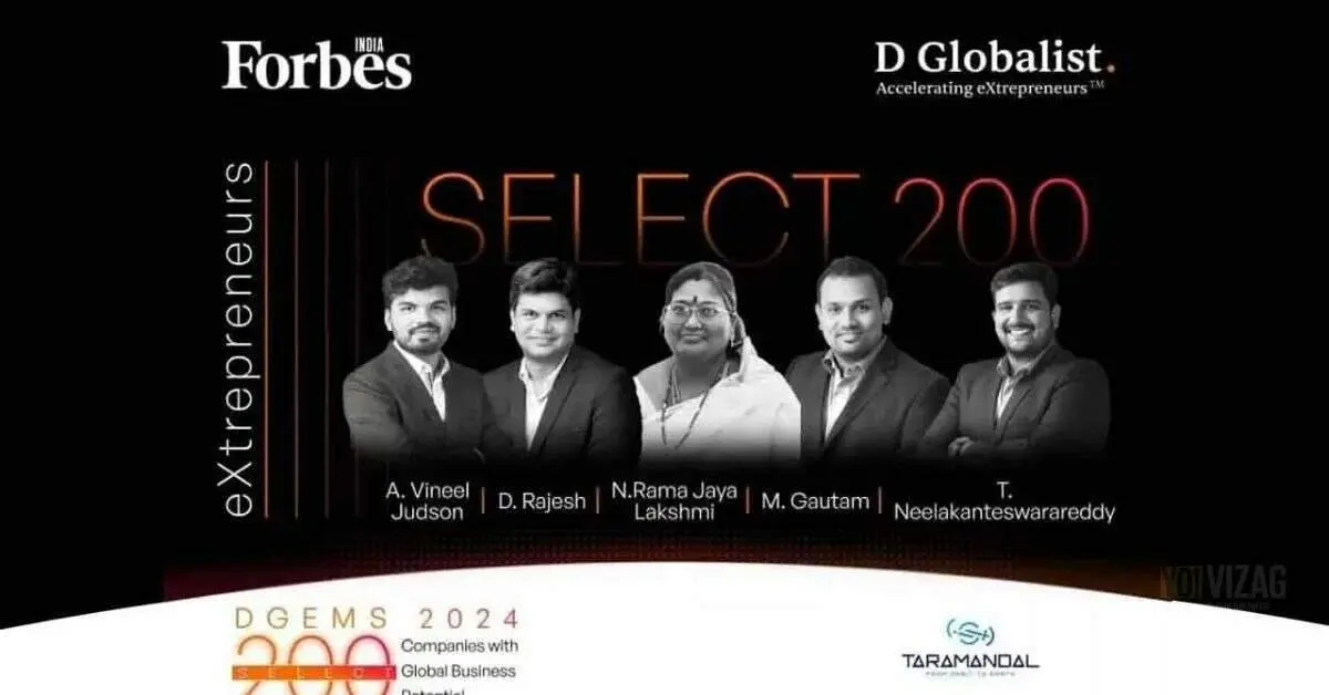 Vizag's Taramandal Technologies shines in Forbes India 'Select-200' list