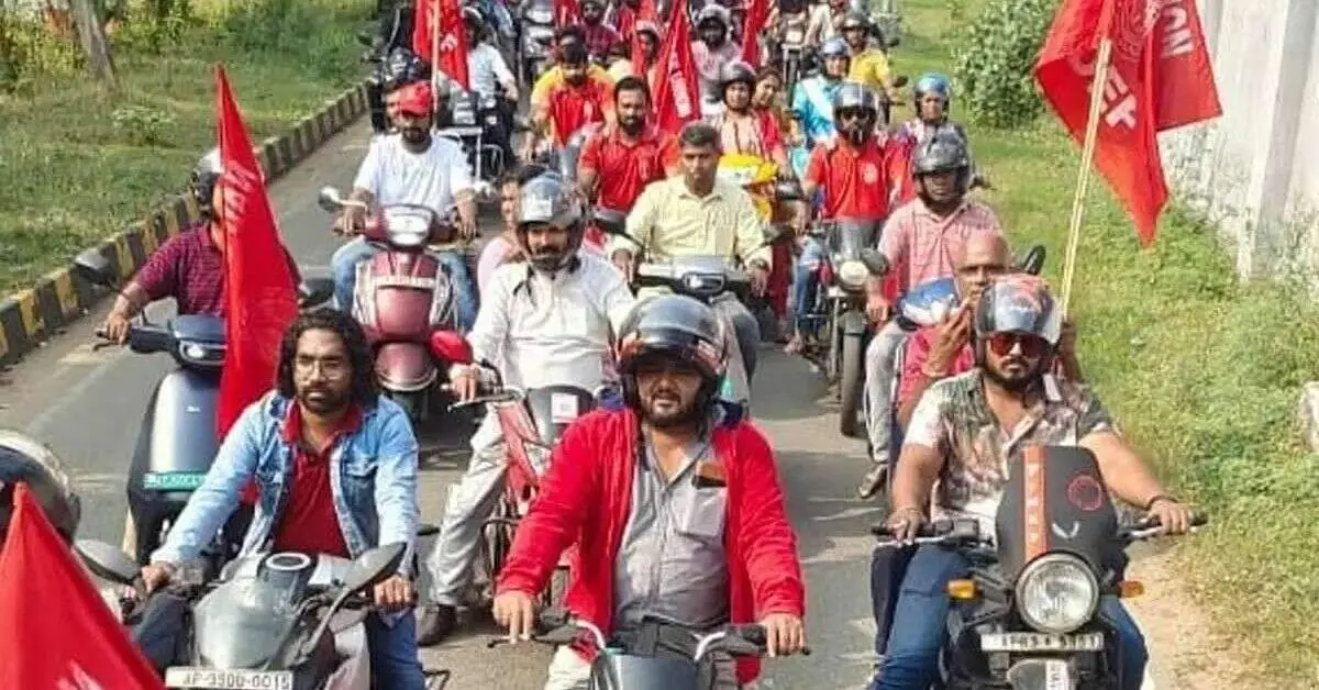 NAD workers suspended; bike rally held in Visakhapatnam - Here's why