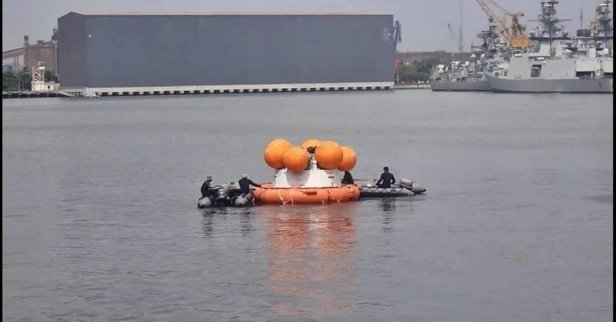 ISRO and Indian Navy conduct successful recovery trial for mission Gaganyaan