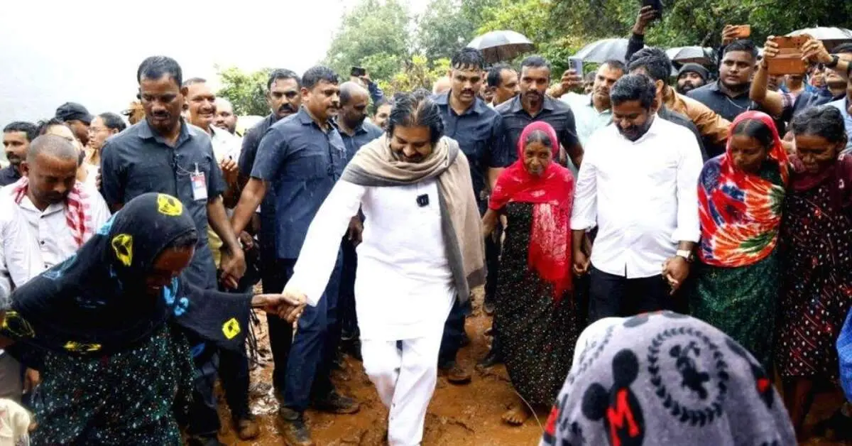 Pawan Kalyan performs Dhimsa dance with tribal ladies in Andhra Pradesh