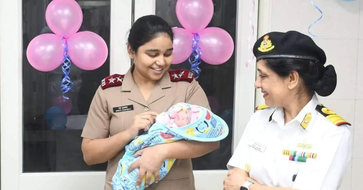 1000th baby of 2024 born in INHS Kalyani in Visakhapatnam