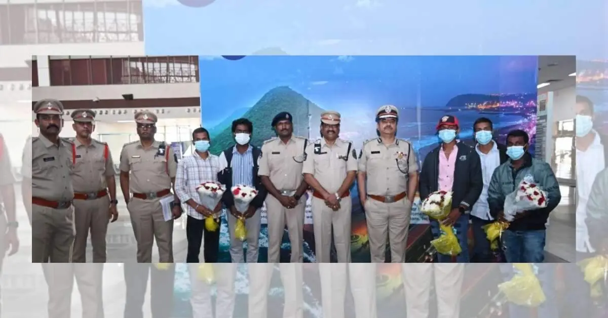 Visakhapatnam Youth Stranded In Sharjah Rescued And Brought Home By Police