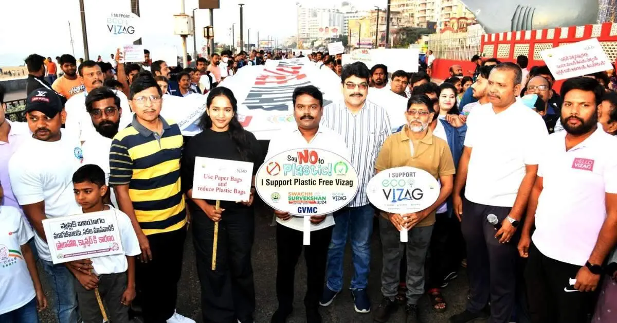 GVMC Confiscates 1,200 kg of Single-Use Plastic in Visakhapatnam Since Ban