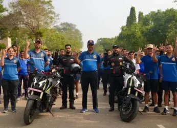 Indian Navy riders undertake bike rally from Vizag to Ayodhya