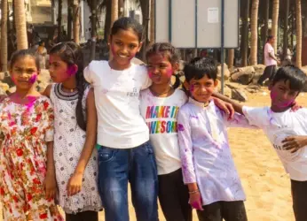 Visakhapatnam celebrates Holi with a ‘splash’ of colour at the beach; See pics!