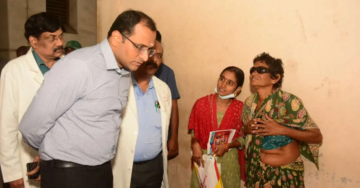 Visakhapatnam Collector Makes Surprise Visit to KGH, Reviews Patient Services