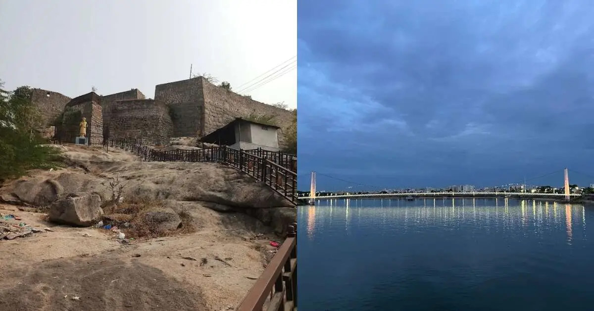 Just 6hrs from Visakhapatnam, visit this city with a mini Tank Bund, old fort & temples!