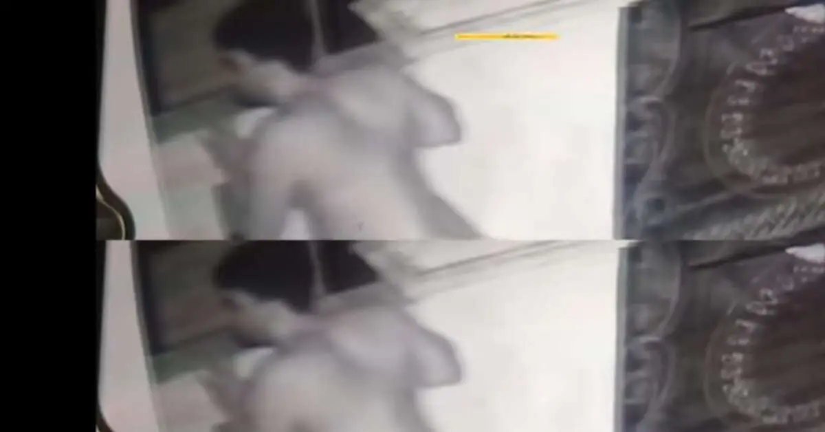 Naked thief caught on CCTV camera in Visakhapatnam