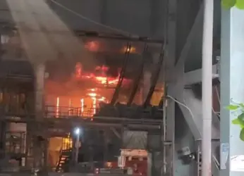 Fire breaks out at Visakhapatnam Steel Plant, Andhra Pradesh