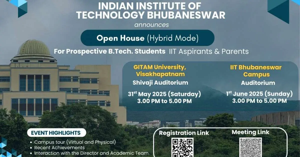 Visakhapatnam news: IIT Bhubaneswar to host an open house in Vizag
