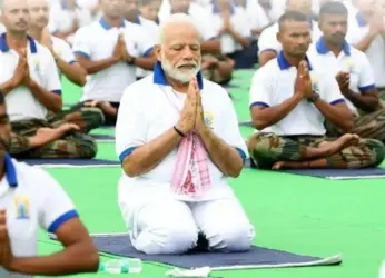 Multiple Guinness World Records entered in Visakhapatnam on Intl Yoga Day!