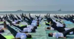 Lakhs gather to do Yoga by the beach in Visakhapatnam; See pics!