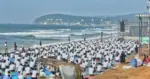 Lakhs gather to do Yoga by the beach in Visakhapatnam; See pics!