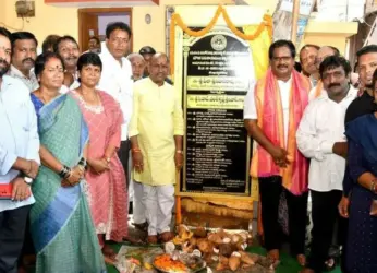 Vizag Mayor lays foundation stones for key development projects