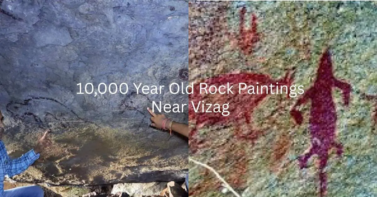 Ancient rock paintings near Vizag