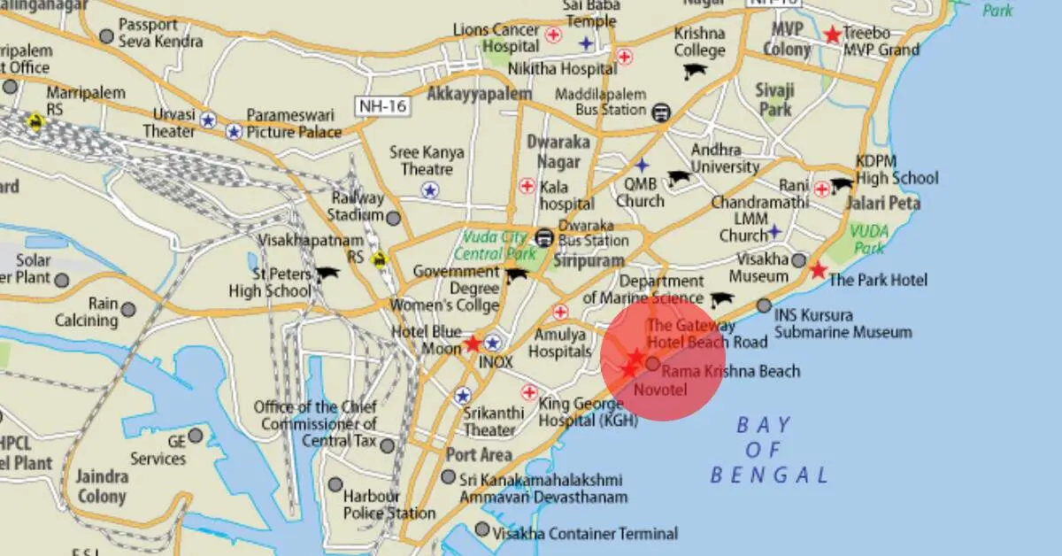 Temporary Red Zone in Visakhapatnam. no-fly zone in Vizag