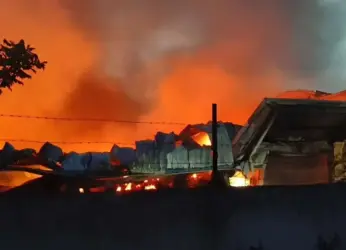Massive fire at ITC godown in Visakhapatnam