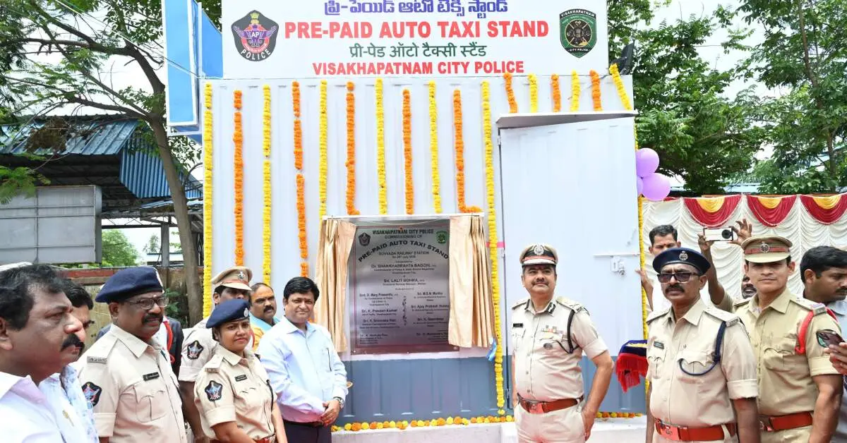 Prepaid Auto and Taxi Stand Inaugurated at Vizag's Duvvada Railway Station