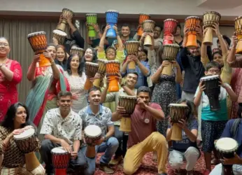 First-ever Djembe drum circle event held in Visakhapatnam